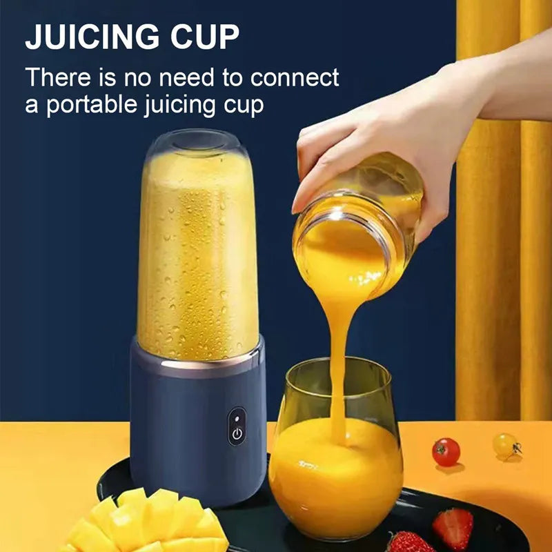 Electric handheld blender bottle 6 blades Multifunction juice blender Fresh juice blender Smoothie blender Ice CrushCup Food pro